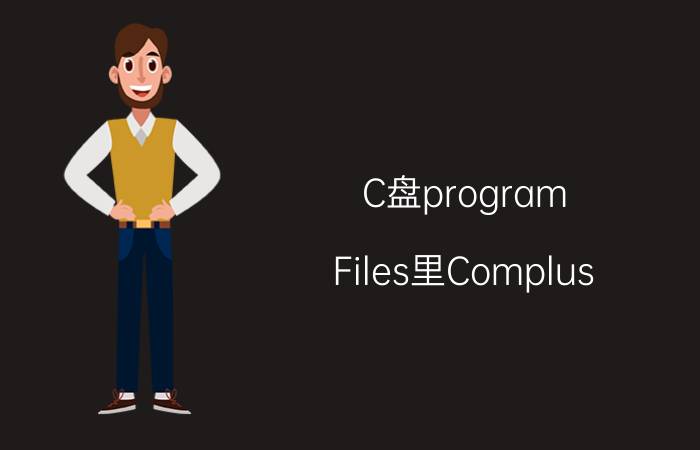 C盘program（Files里Complus Applications是什么 可以删除吗）